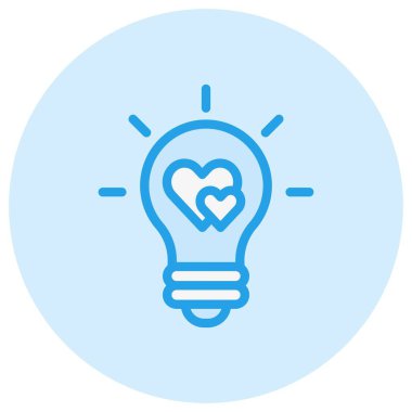 Ampul Vektör Simgesi Tasarım Çizimi