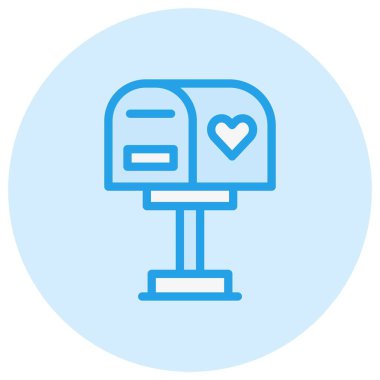 Posta Kutusu Vektör Simgesi Tasarım İllüstrasyonu