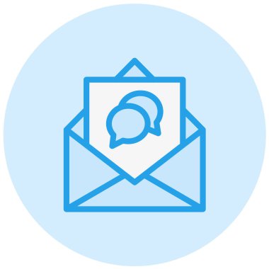 Konuşma Vektörü Simgesi Tasarım İllüstrasyonu