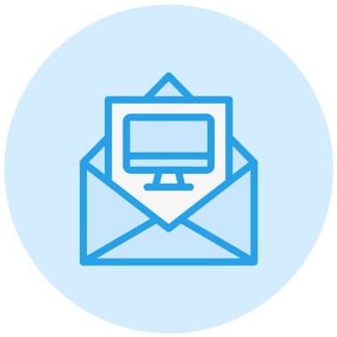 Bilgisayar Vektörü Simgesi Tasarım İllüstrasyonu