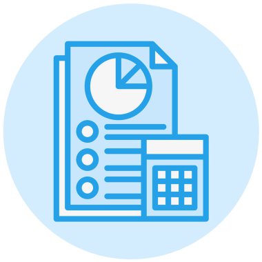 Muhasebe Vektörü Simgesi Tasarım İllüstrasyonu