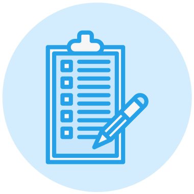 Liste Vektör Simgesi Tasarım İllüstrasyonu