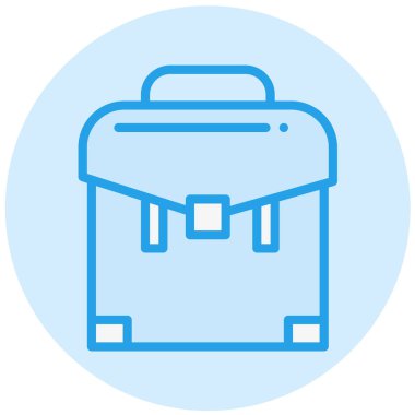 İş Çantası Vektör Simgesi Tasarım İllüstrasyonu