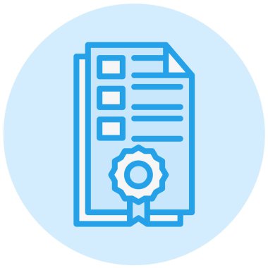 Önemli Belgeler Vektör Simgesi Tasarım İllüstrasyonu