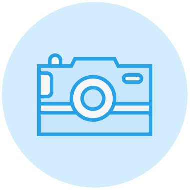 Kamera Vektörü Simgesi Tasarım İllüstrasyonu