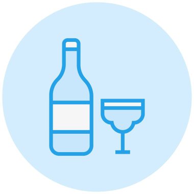 İçecekler Vektör Simgesi Tasarım İllüstrasyonu