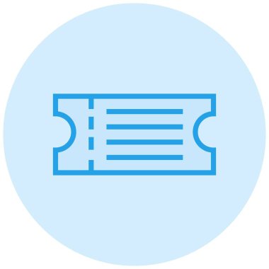 Uçak bileti Vektör Simgesi Tasarım İllüstrasyonu