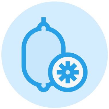 Kiwi Vektör Simgesi Tasarım İllüstrasyonu