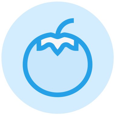 Domates Vektörü Simgesi Tasarım İllüstrasyonu