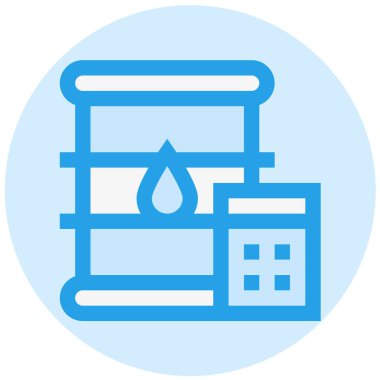 Yakıt Hesaplama Vektör Simgesi Tasarım İllüstrasyonu