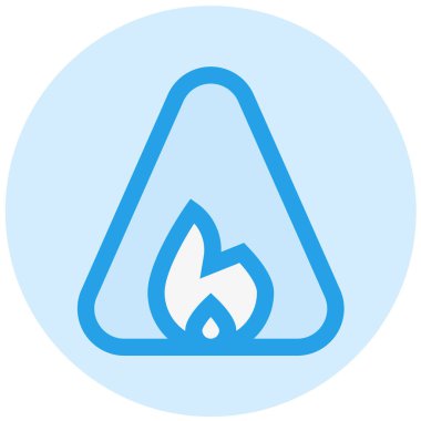 Ateş Uyarı Vektörü Simgesi Tasarım ResmiComment