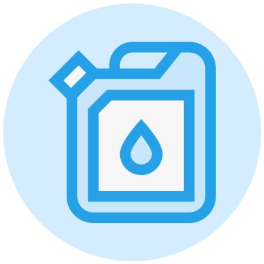 Araba Yağı Vektör Simgesi Tasarımı Çizimi