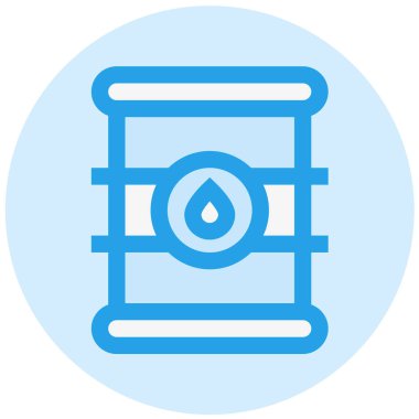 Yağ varili Vektör Simgesi Tasarım Çizimi