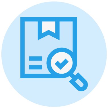 Paket Arama Vektörü Simgesi Tasarım İllüstrasyonu