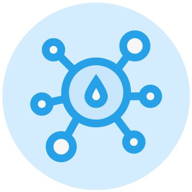 Yağ Molekül Vektör Simgesi Tasarım İllüstrasyonu