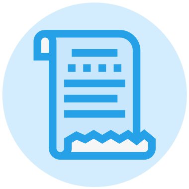 Ödeme Faturası Vektör Simgesi Tasarım İllüstrasyonu