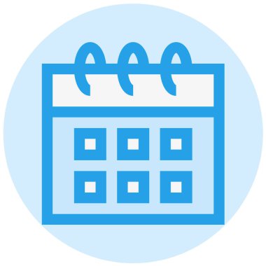 Takvim Zamanlama Vektör Simgesi Tasarım İllüstrasyonu