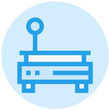 Ağırlık Ölçekli Vektör Simgesi Tasarım İllüstrasyonu