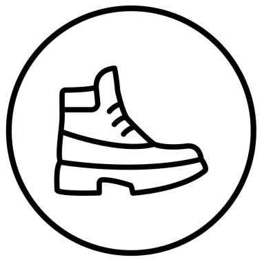 Çizme Vektörü Simgesi Tasarım Çizimi