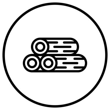 Tahta Vektör Simgesi Tasarım Çizimi