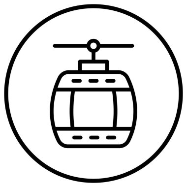 Kablo Otomobil Vektörü Simgesi Tasarım İllüstrasyonu