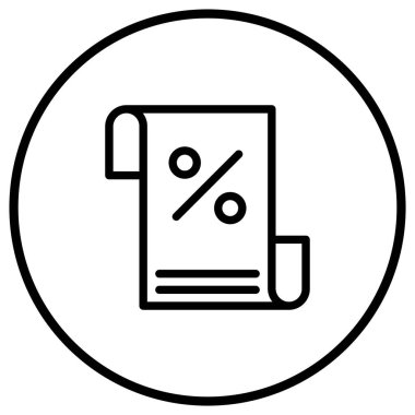 İndirim Vektörü Simgesi Tasarım İllüstrasyonu