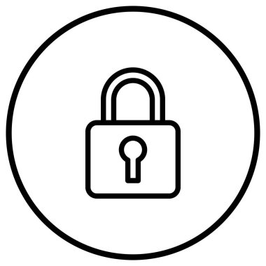 Padlock Vector Icon Design Illustration