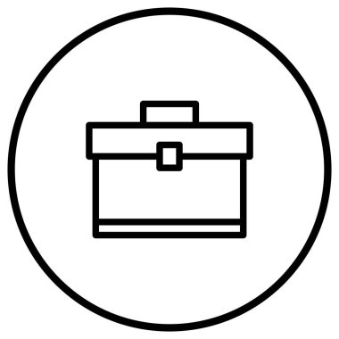 Evrak Çantası Vektör Simgesi Tasarımı İllüstrasyonu