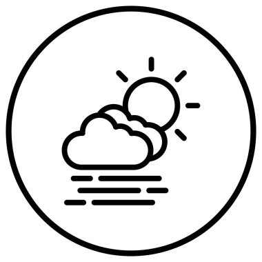 Haze Vektörü Simgesi Tasarım İllüstrasyonu