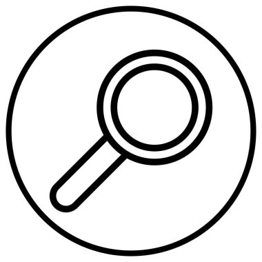 Arama Vektörü Simgesi Tasarım İllüstrasyonu