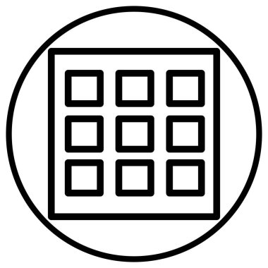 Menü Vektörü Simgesi Tasarım İllüstrasyonu