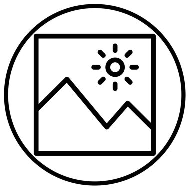 Resim Vektörü Simgesi Tasarım İllüstrasyonu