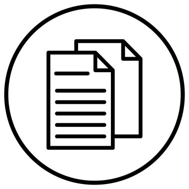 Dosya Vektörü Simgesi Tasarım İllüstrasyonu