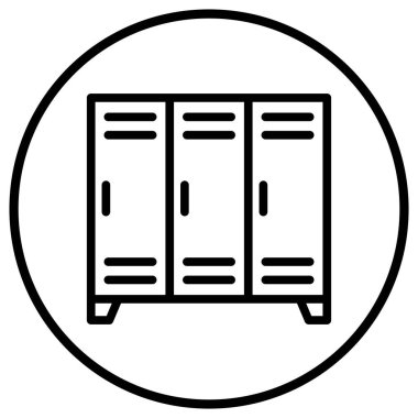 Dolaplar Vektör Simgesi Tasarım İllüstrasyonu