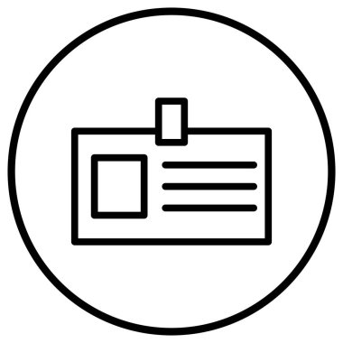 Öğrenci Kart Vektör Simgesi Tasarım İllüstrasyonu