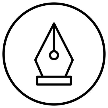 Nib Vektör Simgesi Tasarım İllüstrasyonu