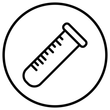 Test tübü Vektör Simgesi Tasarım İllüstrasyonu