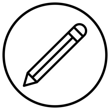 Kalem Vektörü Simgesi Tasarım İllüstrasyonu