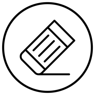 Silgi Vektörü Simgesi Tasarım İllüstrasyonu