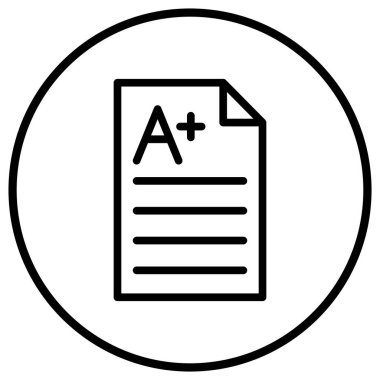 A + Vektör Simgesi Tasarım İllüstrasyonu