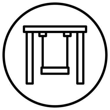 Oyun Alanı Vektör Simgesi Tasarım İllüstrasyonu