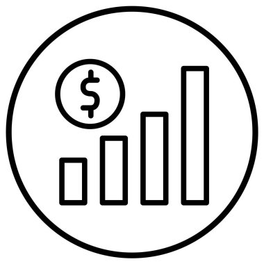 Büyüme Vektörü Simgesi Tasarım İllüstrasyonu