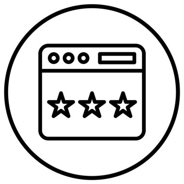 Geribildirim Vektörü Simgesi Tasarım İllüstrasyonu