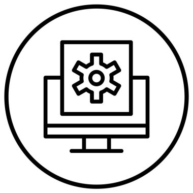 Web İyimserleştirme Vektörü Simgesi Tasarım İllüstrasyonu