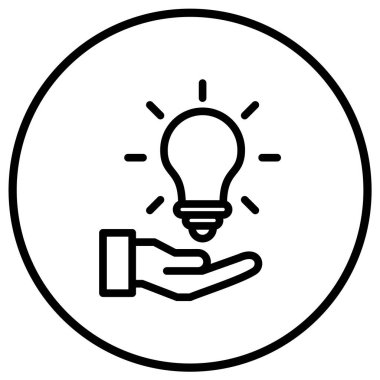 Fikir Vektörü Simgesi Tasarım İllüstrasyonu