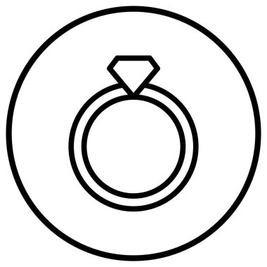 Alyans Vektör Simgesi Tasarım İllüstrasyonu