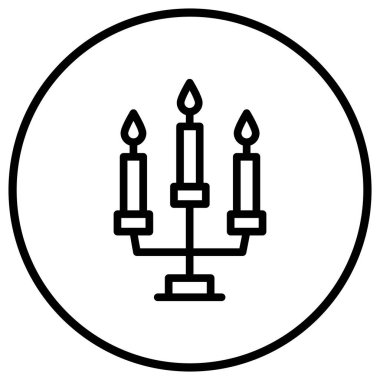 Mum Vektörü Simgesi Tasarım İllüstrasyonu