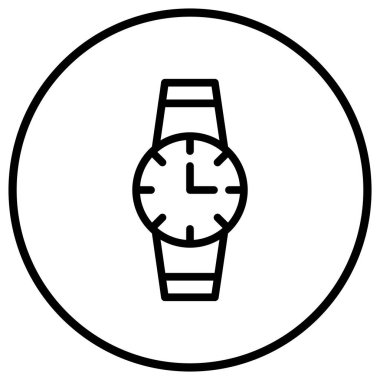 Akıllı saat Vektör Simgesi Tasarım İllüstrasyonu