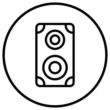 Hoparlör Vektör Simgesi Tasarım İllüstrasyonu