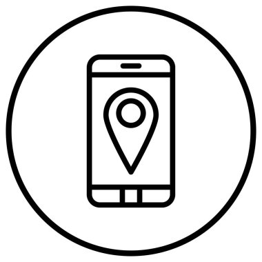 GPS mobil Vektör Simgesi Tasarım ResmiComment